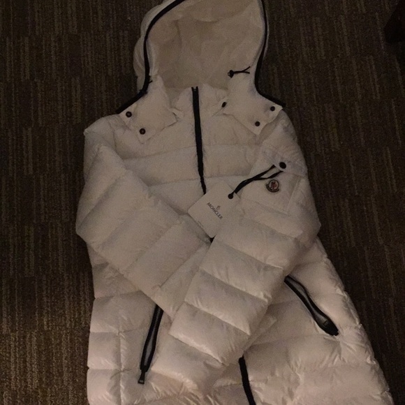 White long moncler jacket
